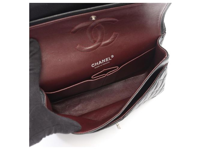 Borsa a tracolla Chanel Matelassé Double Flap Nero - vista 3