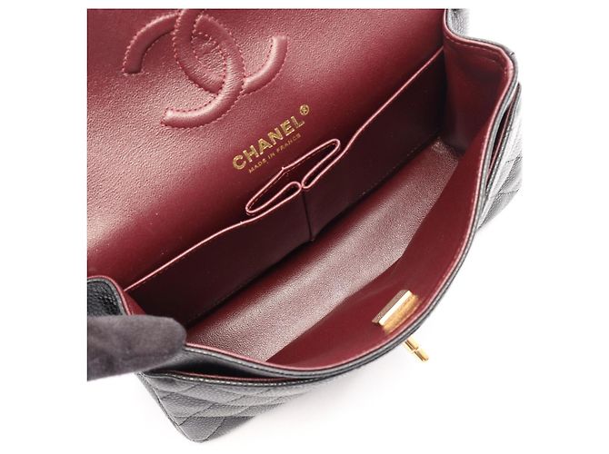 Borsa a tracolla Chanel Matelassé Double Flap Nero - vista 3