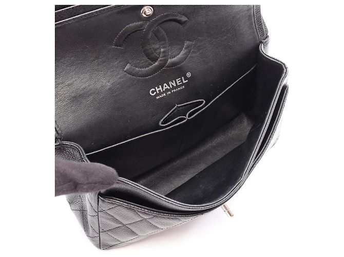 Borsa a tracolla Chanel Matelassé Double Flap Nero - vista 3
