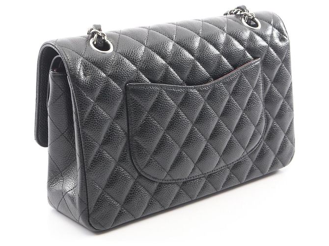 Borsa a tracolla Chanel Matelassé Double Flap Nero - vista 2
