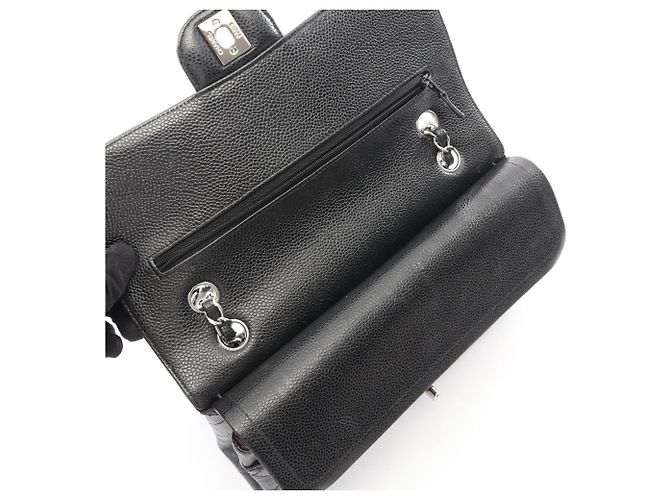 Borsa a tracolla Chanel Matelassé Double Flap Nero - vista 6