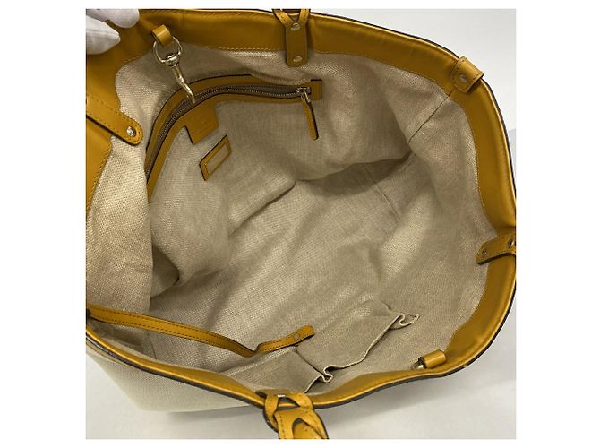 Borsa Tote Gucci 247209 Beige Giallo - vista 4