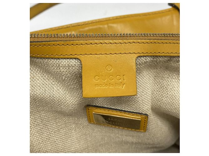 Borsa Tote Gucci 247209 Beige Giallo - vista 5