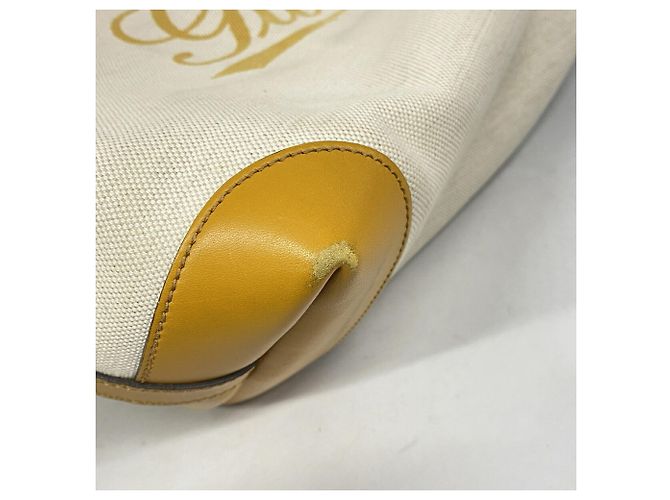 Borsa Tote Gucci 247209 Beige Giallo - vista 7