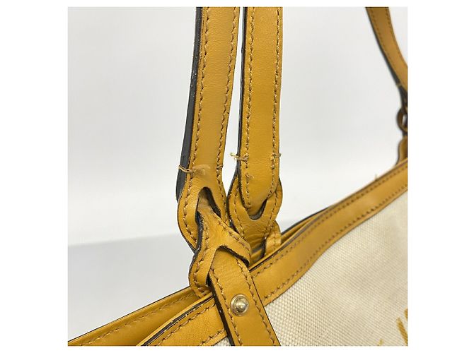 Borsa Tote Gucci 247209 Beige Giallo - vista 9