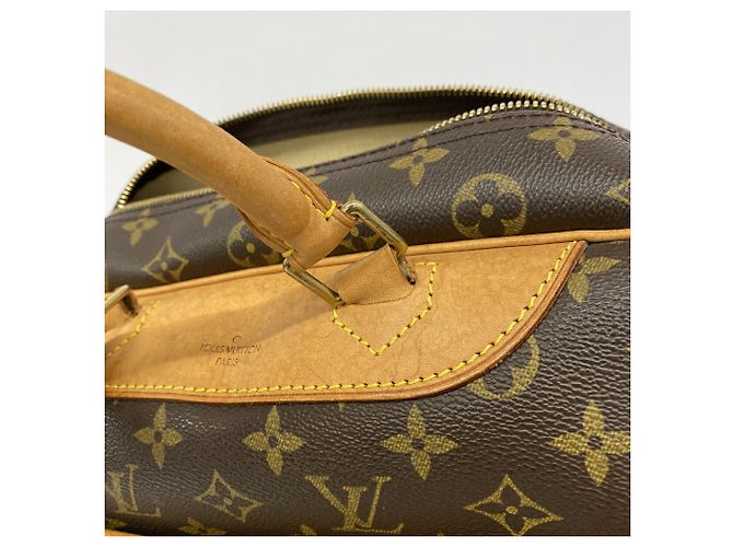 Borsa Louis Vuitton Monogram Deauville Marrone - vista 10