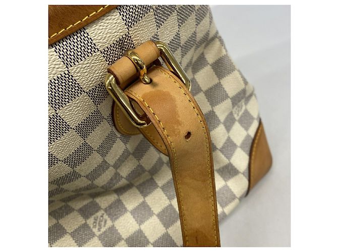 Borsa Tote Louis Vuitton Damier Azur Hampstead MM Bianco - vista 10