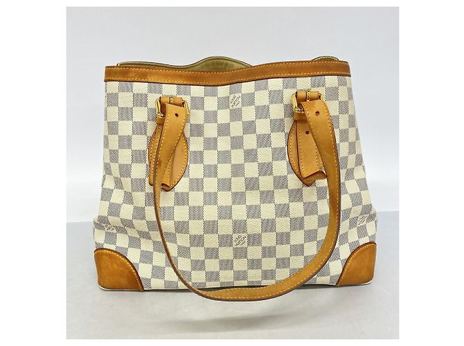 Borsa Tote Louis Vuitton Damier Azur Hampstead MM Bianco - vista 11