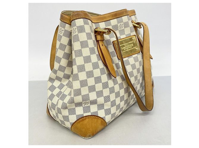 Borsa Tote Louis Vuitton Damier Azur Hampstead MM Bianco - vista 2