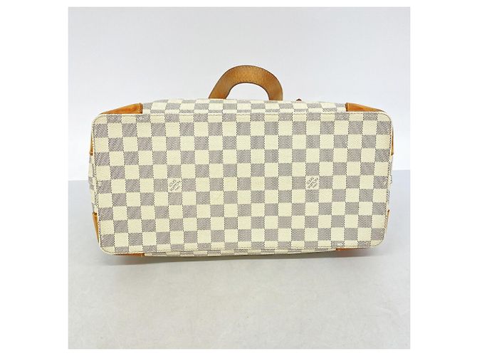 Borsa Tote Louis Vuitton Damier Azur Hampstead MM Bianco - vista 3