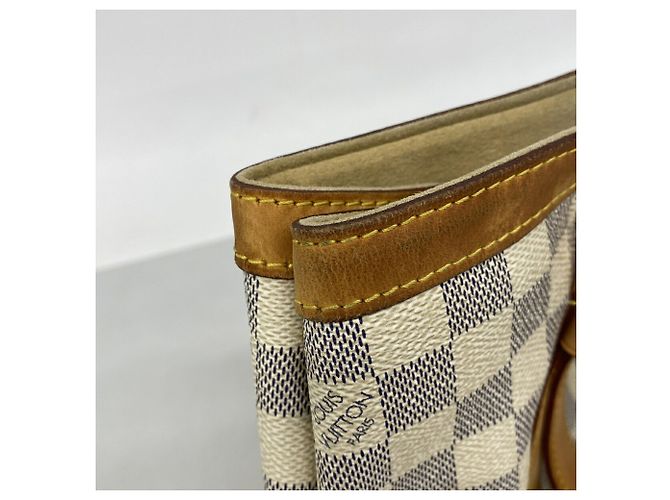 Borsa Tote Louis Vuitton Damier Azur Hampstead MM Bianco - vista 6