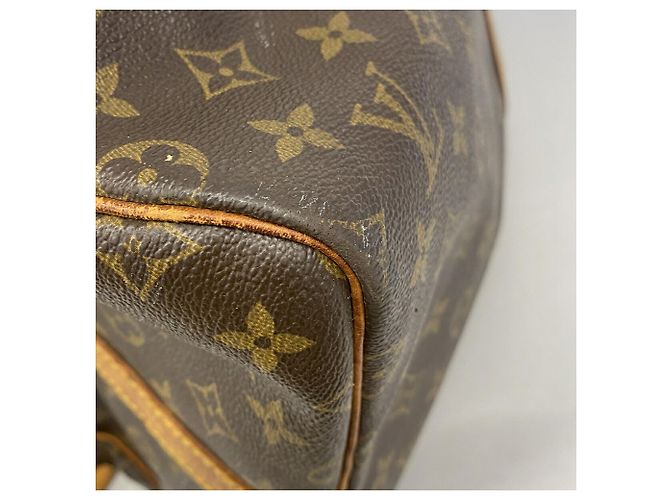 Louis Vuitton Boston Monogram Keepall Bandoulière 55 Marrone - vista 10