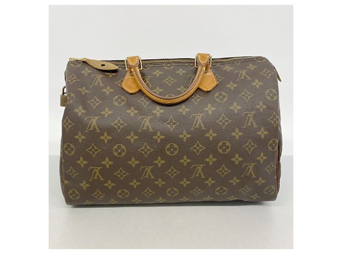 Borsa Louis Vuitton Monogram Speedy 35 M41107 Marrone - vista 12