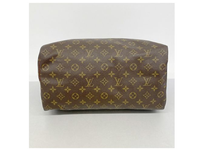 Borsa Louis Vuitton Monogram Speedy 35 M41107 Marrone - vista 3