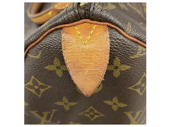 Borsa Louis Vuitton Monogram Speedy 35 M41107 Marrone - vista 5