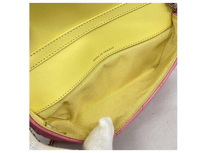 Borsa a tracolla con catena Chanel Matelassé Rosa - vista 4