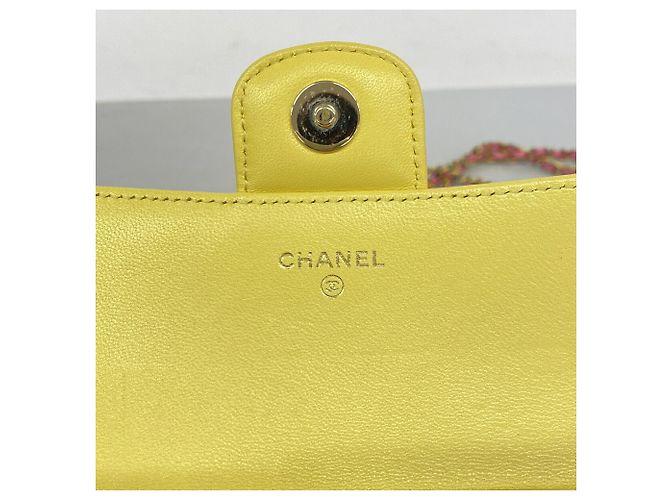 Borsa a tracolla con catena Chanel Matelassé Rosa - vista 5
