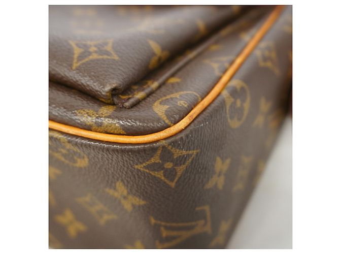 Borsa a tracolla Louis Vuitton Monogram Vivacite GM Marrone - vista 6