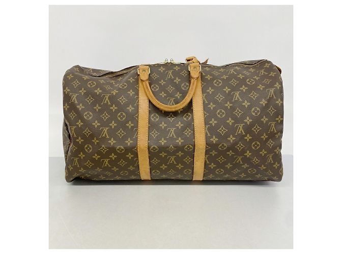 Louis Vuitton Boston Monogram Keepall 55 Marrone - vista 11