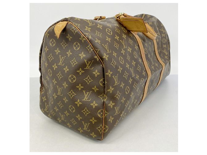 Louis Vuitton Boston Monogram Keepall 55 Marrone - vista 2