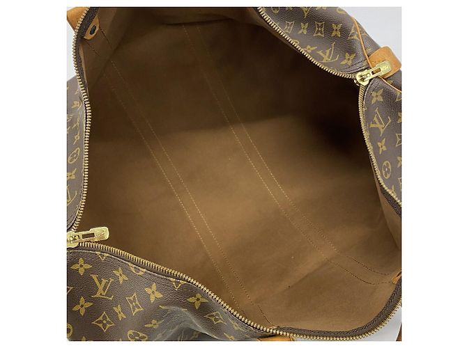 Louis Vuitton Boston Monogram Keepall 55 Marrone - vista 4