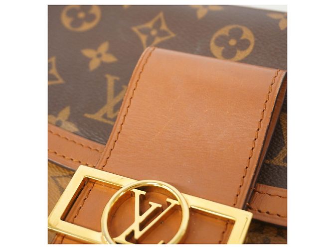 Borsa a tracolla Louis Vuitton Monogram Reverse Dauphine MM Marrone - vista 11