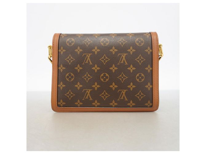 Borsa a tracolla Louis Vuitton Monogram Reverse Dauphine MM Marrone - vista 12