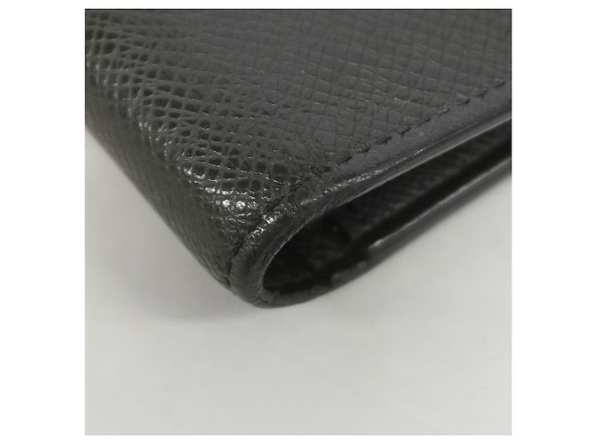 Louis Vuitton Taiga Portefeuille Brazza Long Wallet Nero - vista 6