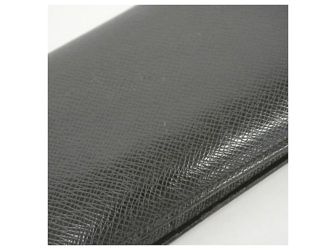 Louis Vuitton Taiga Portefeuille Brazza Long Wallet Nero - vista 7