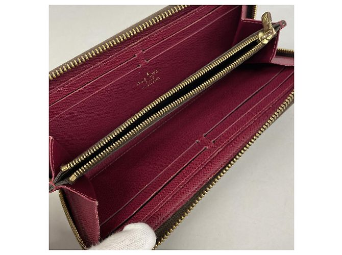 Louis Vuitton Monogram Portefeuille Clemence Long Wallet Fuschia - vista 3