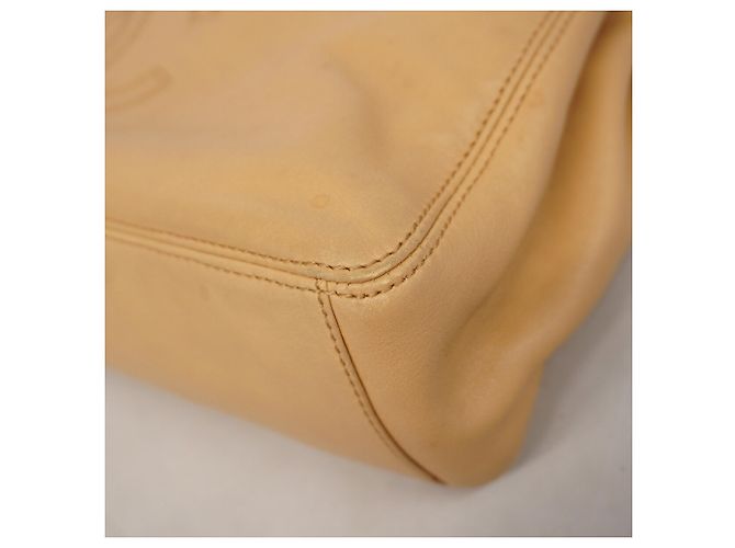 Borsa a mano Chanel in pelle d'agnello beige - vista 6