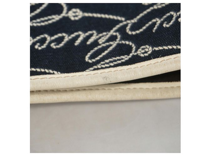 Gucci Tote Bag aus Navy-Canvas Marineblau - Ansicht 8