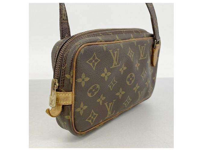 Borsa a tracolla Louis Vuitton Monogram Pochette Marly Bandoulière Marrone - vista 2