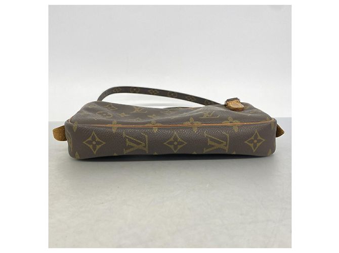 Borsa a tracolla Louis Vuitton Monogram Pochette Marly Bandoulière Marrone - vista 3