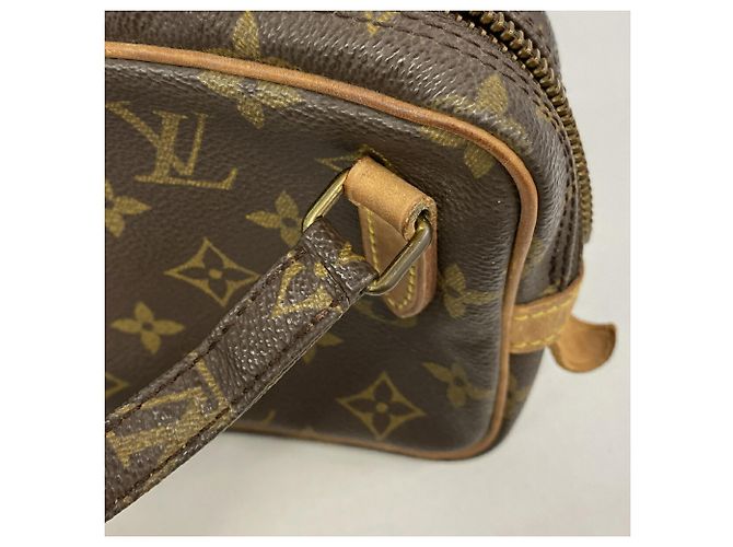 Borsa a tracolla Louis Vuitton Monogram Pochette Marly Bandoulière Marrone - vista 7