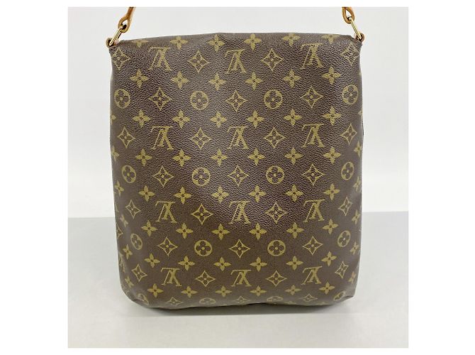 Borsa a tracolla Louis Vuitton Monogram Musette Marrone - vista 10