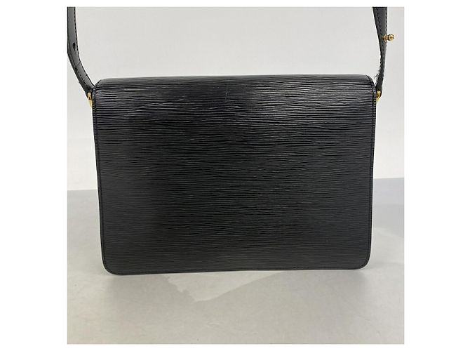 Borsa a tracolla Louis Vuitton Epi Free Run Nero Blu - vista 10