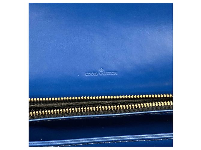 Borsa a tracolla Louis Vuitton Epi Free Run Nero Blu - vista 5