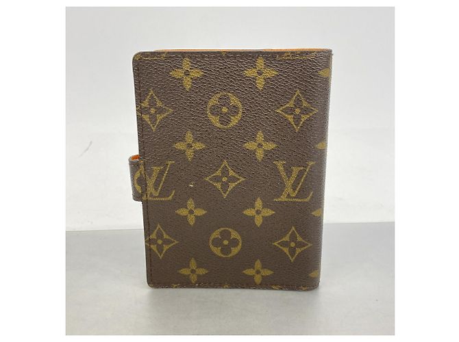 Louis Vuitton Monogram Agenda PM Notebook Cover Brown Grey - view 10