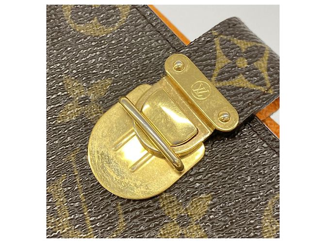 Louis Vuitton Monogram Agenda PM Notebook Cover Brown Grey - view 9