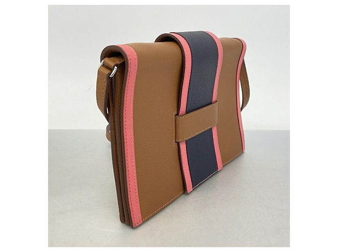 Hermès Borsa a tracolla Hermes in Evercolor Rosa Blu D'oro - vista 2