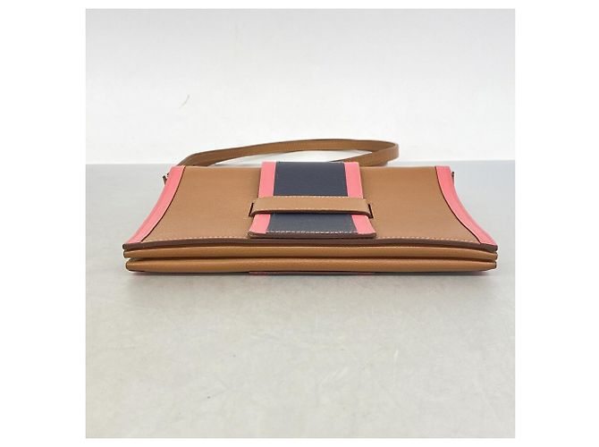 Hermès Borsa a tracolla Hermes in Evercolor Rosa Blu D'oro - vista 3