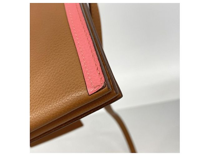 Hermès Borsa a tracolla Hermes in Evercolor Rosa Blu D'oro - vista 6