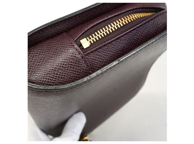 Borsa a pochette Louis Vuitton Taiga Baikal Marrone - vista 6