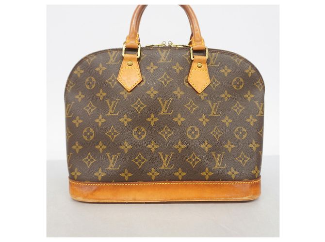 Borsa a mano Louis Vuitton Alma Monogram M51130 Marrone - vista 10