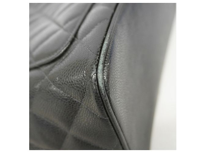 Timeless Borsa Tote Chanel in vitello martellato nero - vista 6