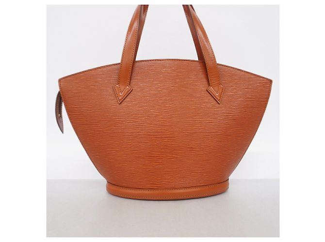 Borsa Louis Vuitton Epi Saint Jacques Marrone - vista 10