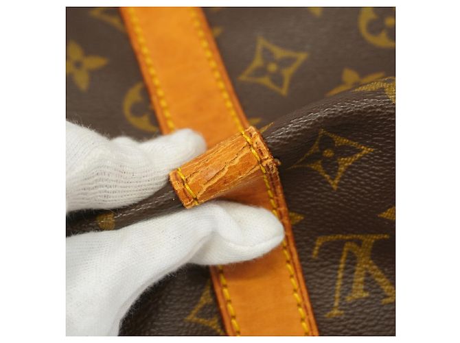 Louis Vuitton Boston Monogram Keepall Bandoulière 50 Marrone - vista 11