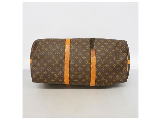 Louis Vuitton Boston Monogram Keepall Bandoulière 50 Marrone - vista 3