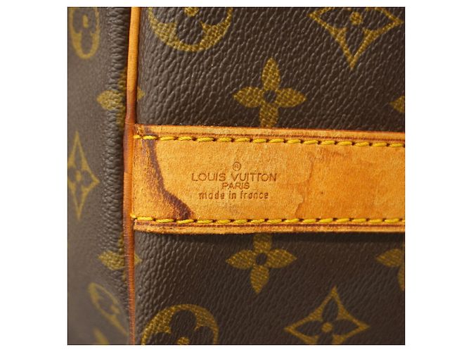 Louis Vuitton Boston Monogram Keepall Bandoulière 50 Marrone - vista 5